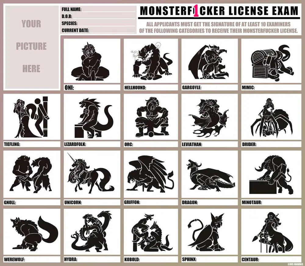 Monster fucker exam