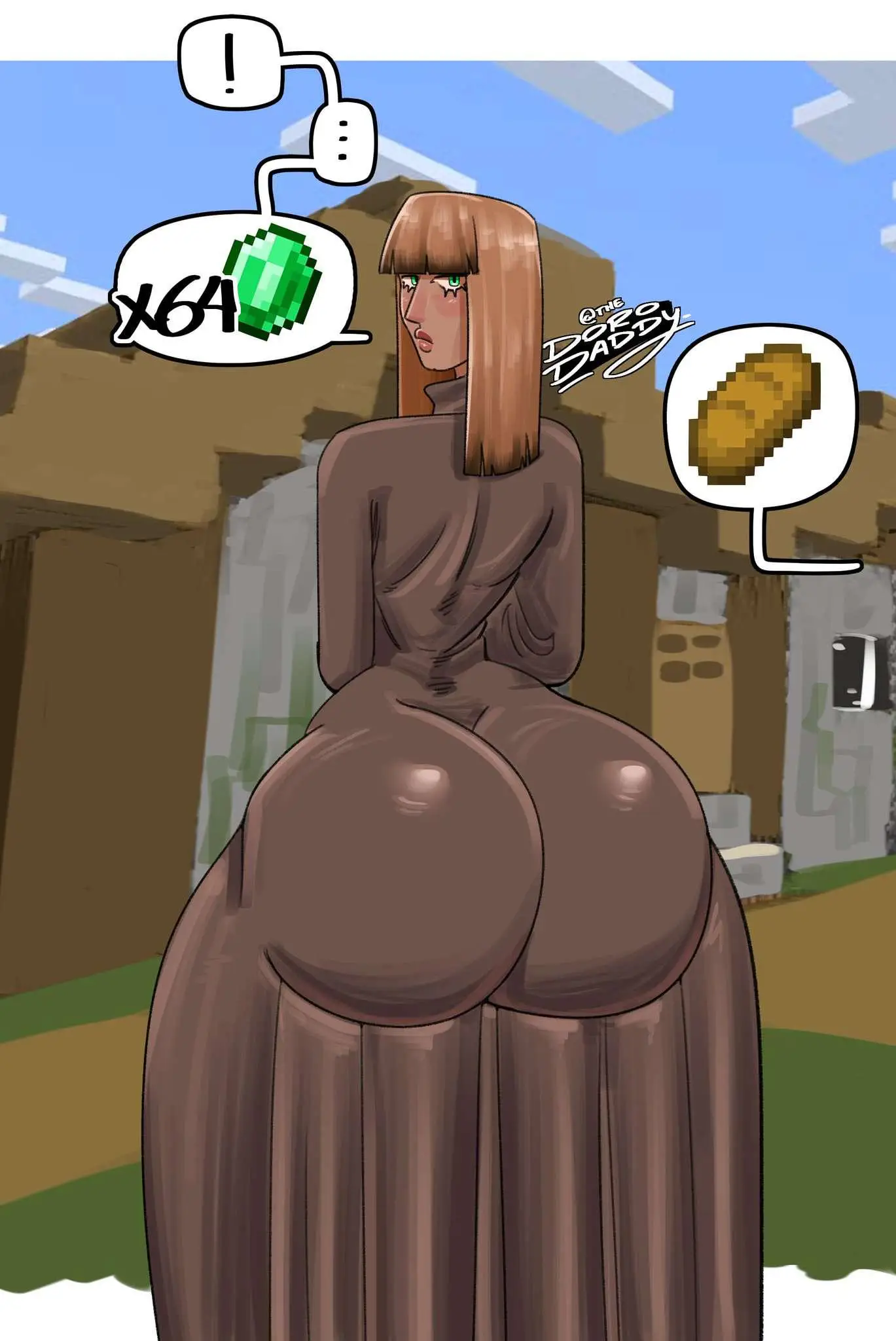 Minecraft Villager Babe