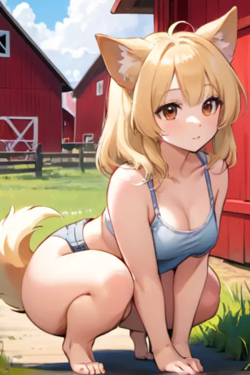 Farm animal girls