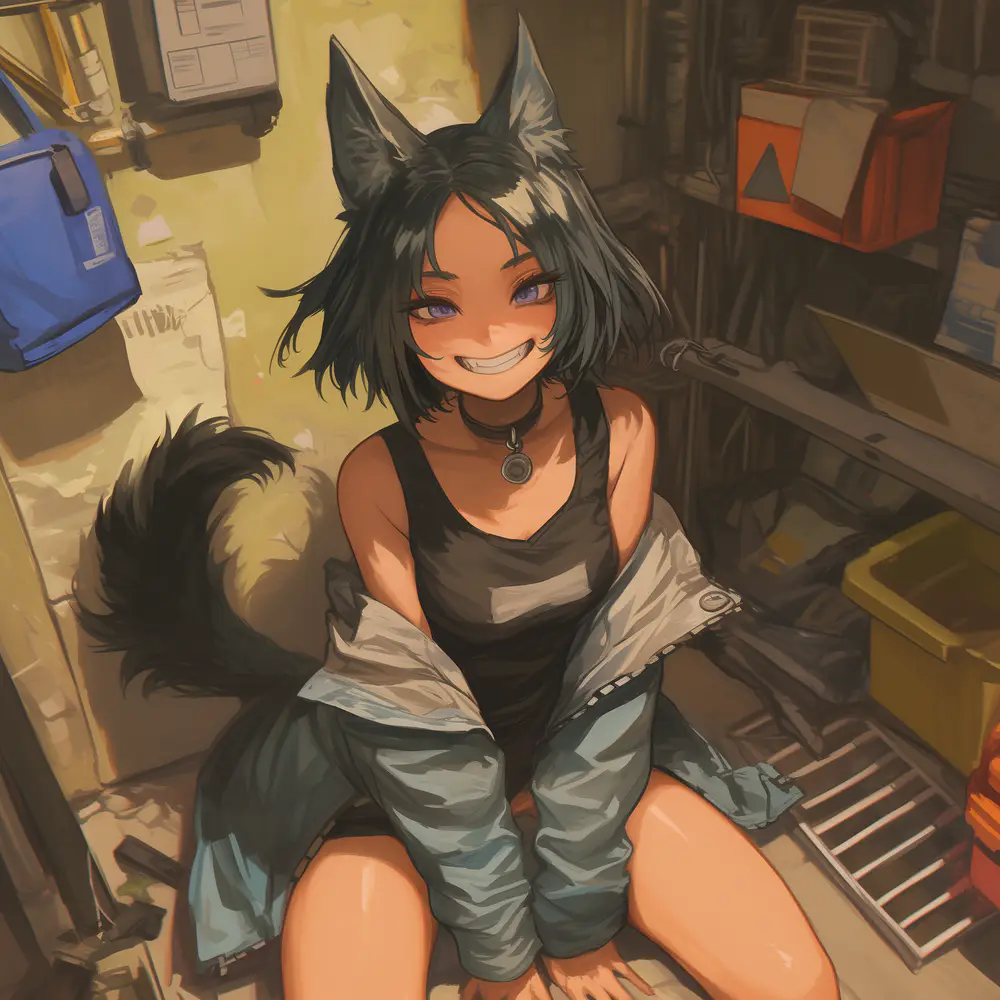 Angie the Tomboy Dog Girl